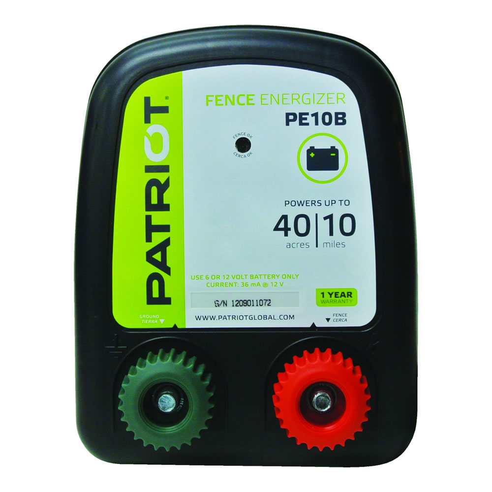 819963 0.30 Joule PE10B Battery Energizer - Black