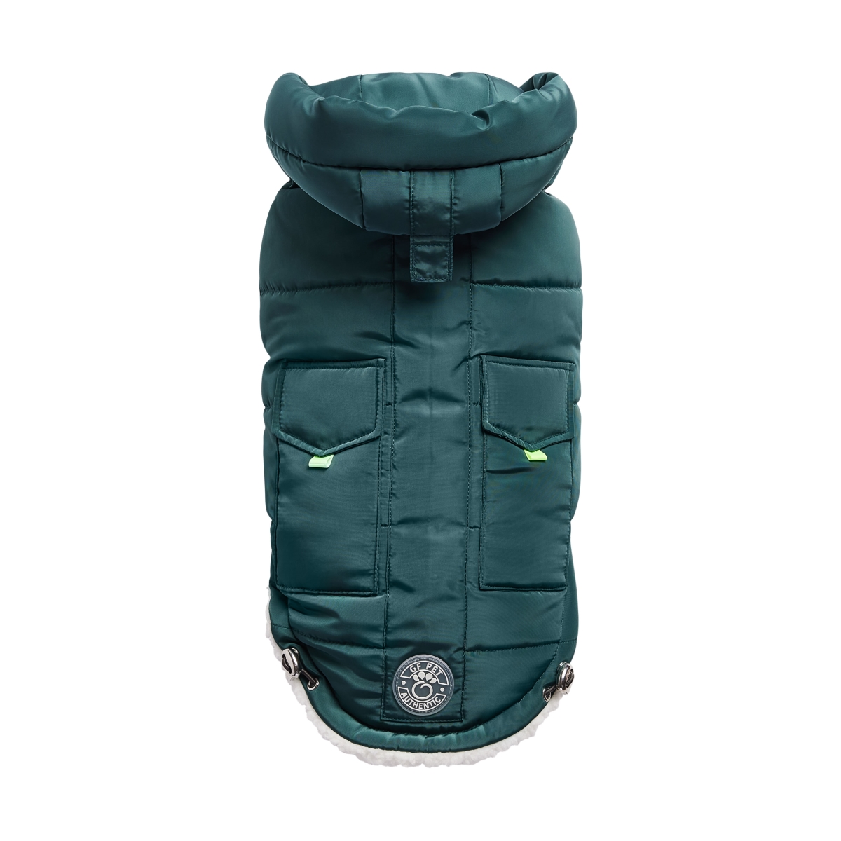 Picture of GF Pet GJ468F2-TL-XL Super Puff Parka for Pet&#44; Teal - Extra Large
