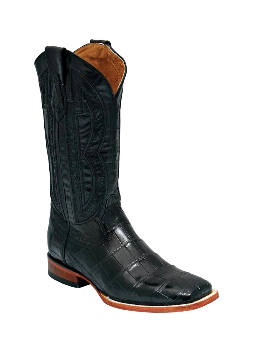 Mens Stallion Belly Alligator Shoes - Square Toe - Size 10EE