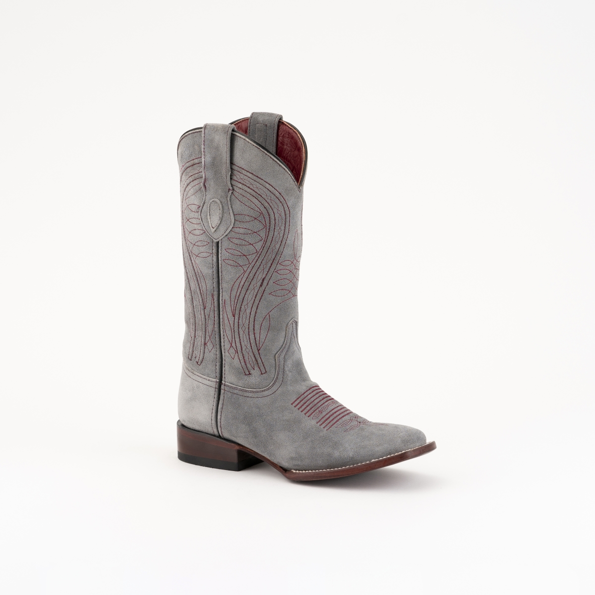Picture of Ferrini 8439349075B Roughrider S-Size Toe Boot&#44; Grey - Size 7.5B