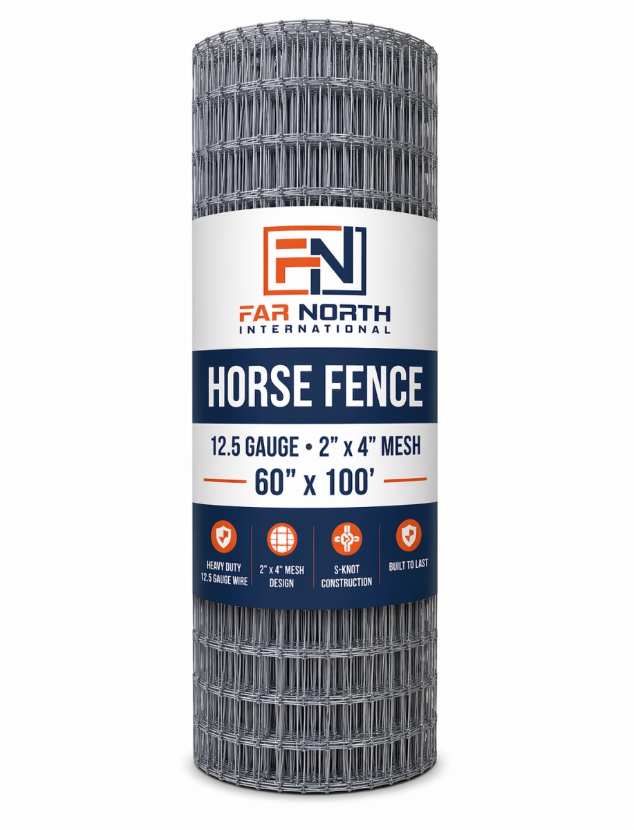 HF1256010024 HORSE FENCE 12.5GA 60ftx100ft 2x4 Mesh