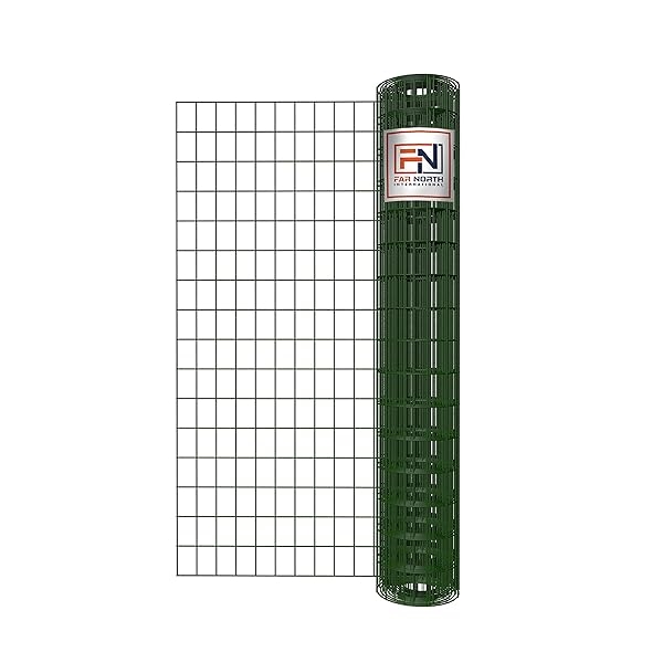 W16365032G Welded Wire Green Vinyl Coated, 16ga, 2x3 Mesh, 3ft x 50ft