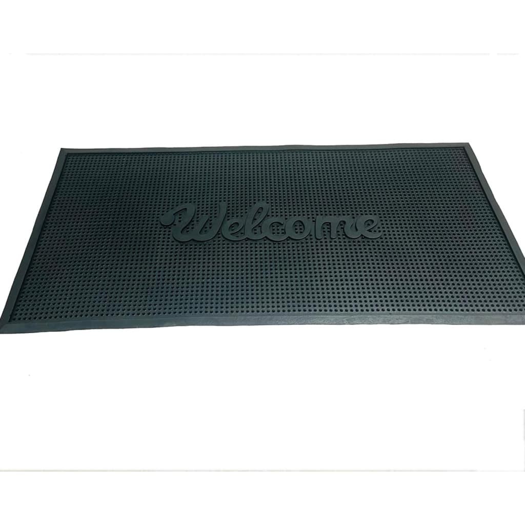 FC-1012 20 x 40 in. Rubber Pin Welcome Mat - Natural & Criss Cross