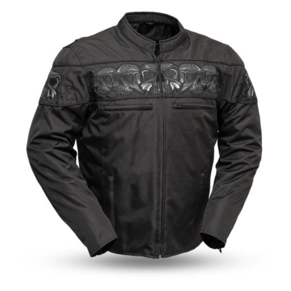 Picture of First Manufacturing FIM450TEXZ-M-BLK Immortal Motorcycle Codura Jacket, Black - Medium