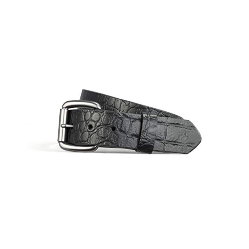 Picture of First Manufacturing FIM16007-40-BLK Crocodile Leather Belt for Men, Black - Size 40