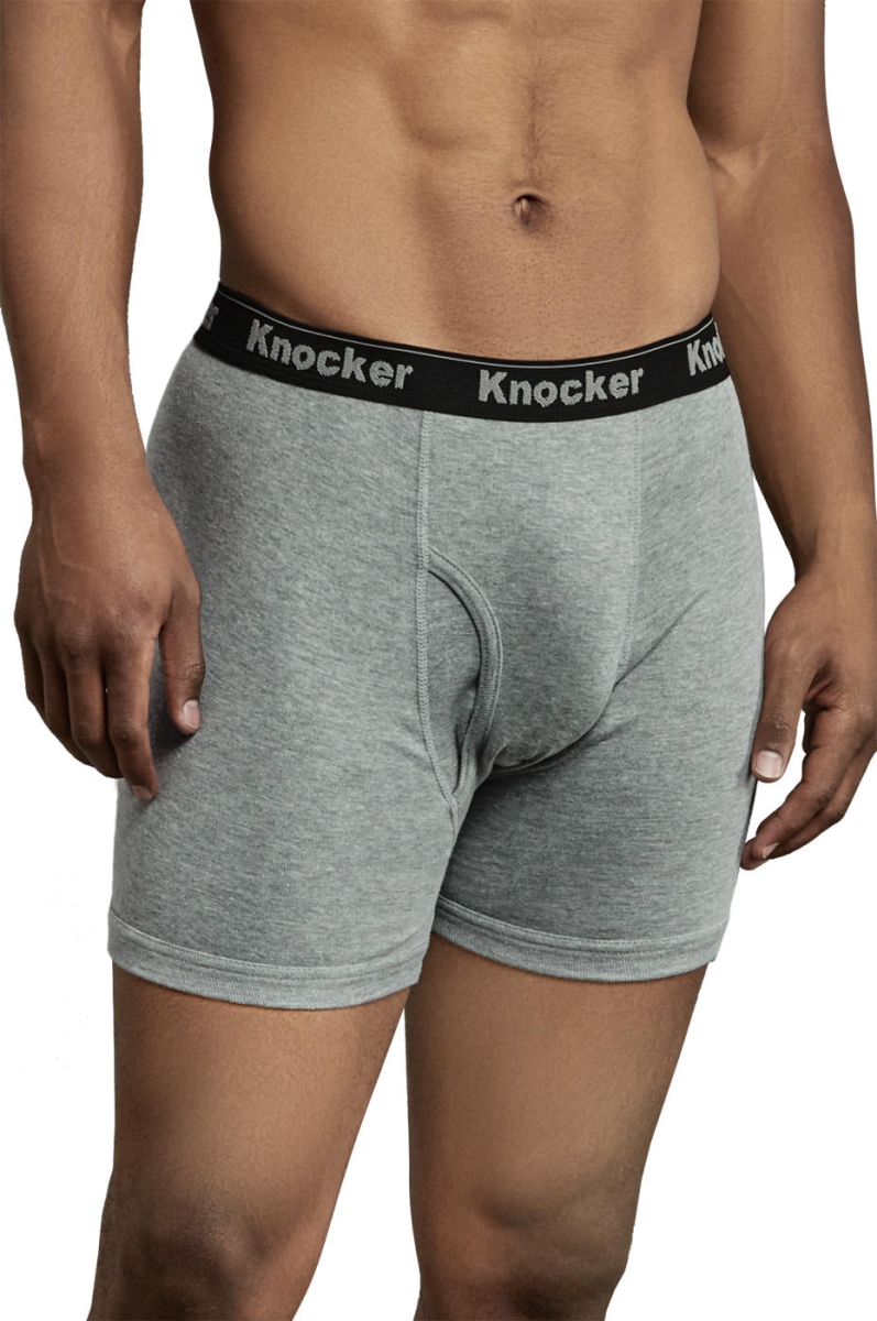 Picture of 247 Frenzy 247-BBC3500-6PK-3X Mens Essentials Knocker Logo Band Boxer Briefs&#44; 3X - Pack of 6