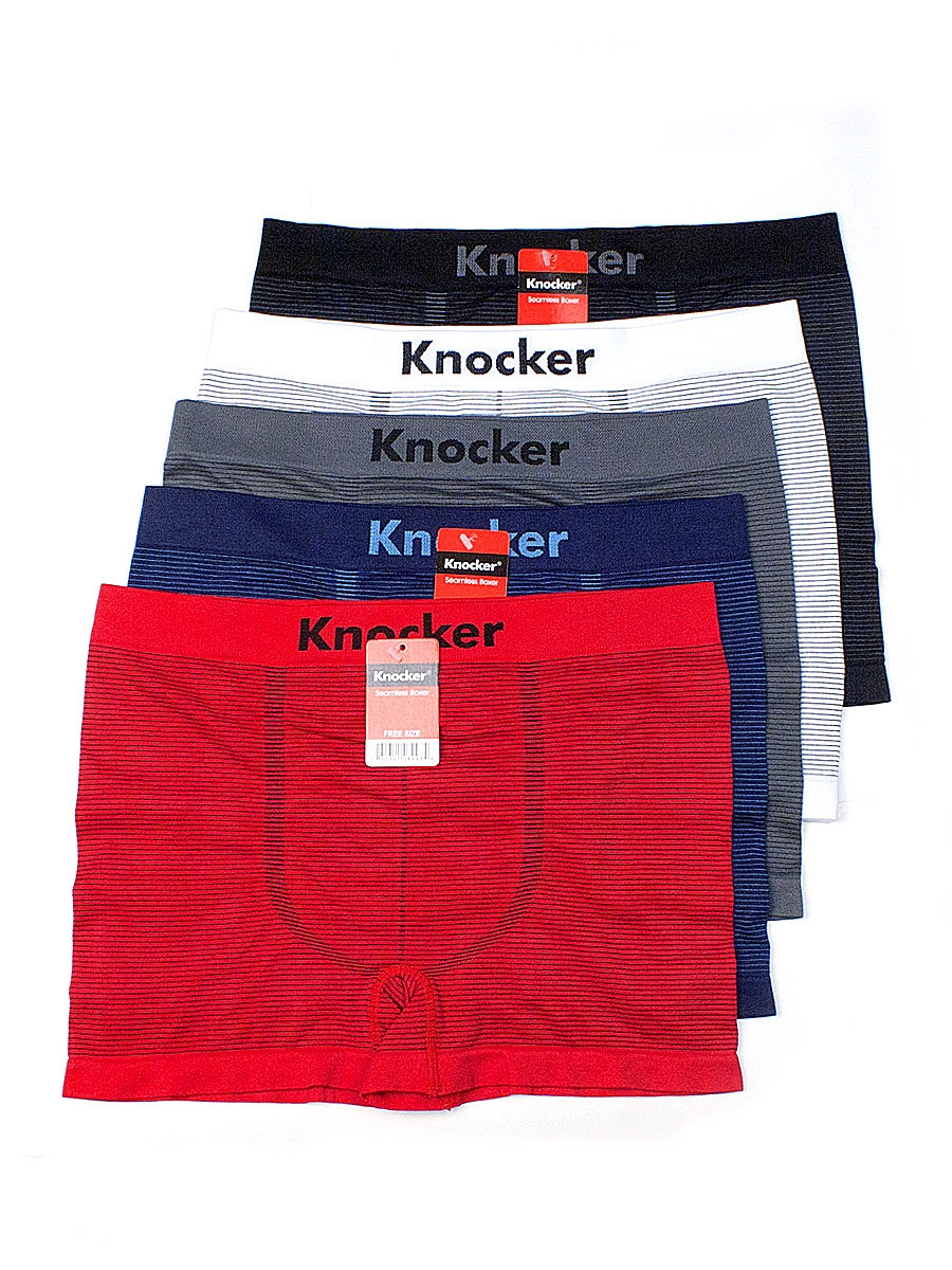 Picture of 247 Frenzy 247-MS008M-6PK Mens Essentials Knocker Seamless Trunks&#44; One Size Fits Most - Pack of 6
