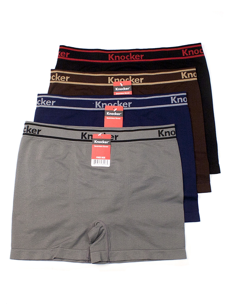Picture of 247 Frenzy 247-MS011M-6PK Mens Essentials Knocker Seamless Trunks&#44; One Size Fits Most - Pack of 6