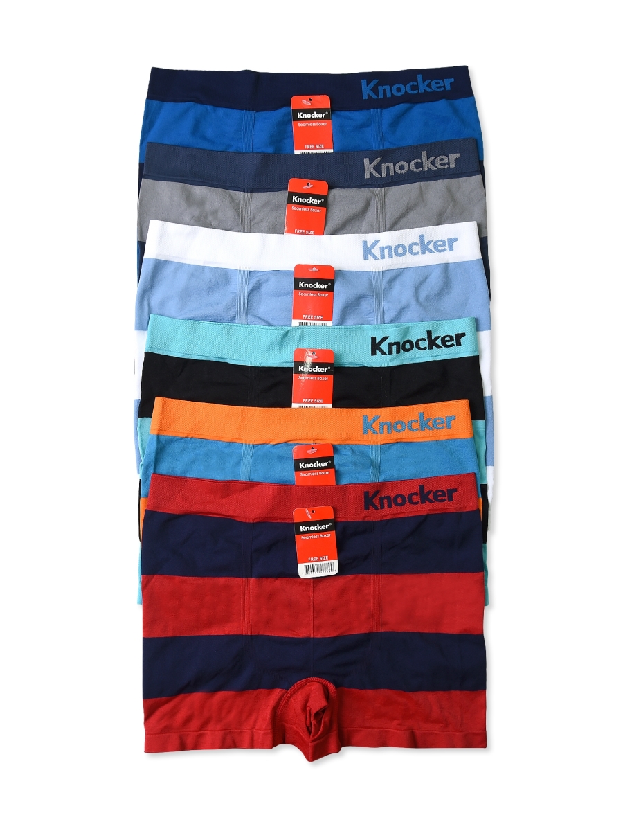 Picture of 247 Frenzy 247-MS040M-6PK Mens Essentials Knocker Seamless Trunks&#44; One Size Fits Most - Pack of 6