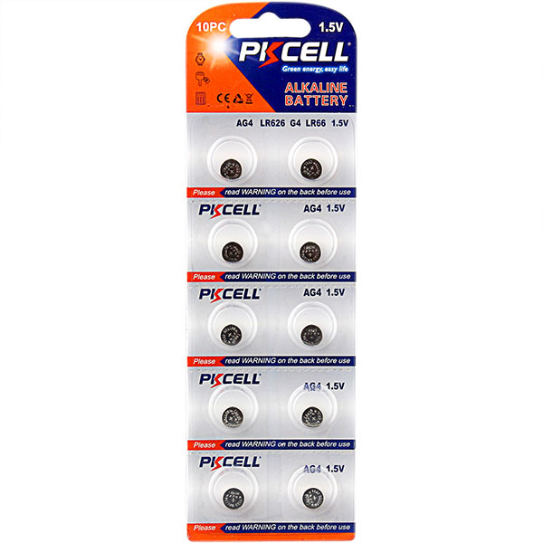 AG4-10B 1.5V 1 lbs Alkaline Battery, Pack of 10