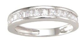 3 & 2 mm 925 Sterling Silver Wedding Band Ring - Size 5