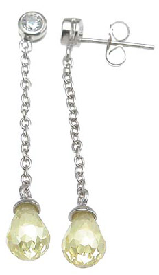 e6437 5 x 5 mm 925 Sterling Silver Pear Fashion Bezel Earrings, Rhodium Finish