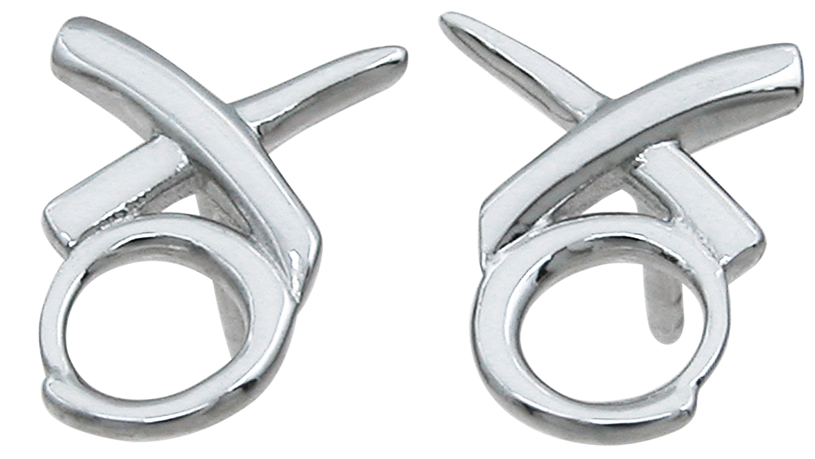 Sterling Silver XO Earrings