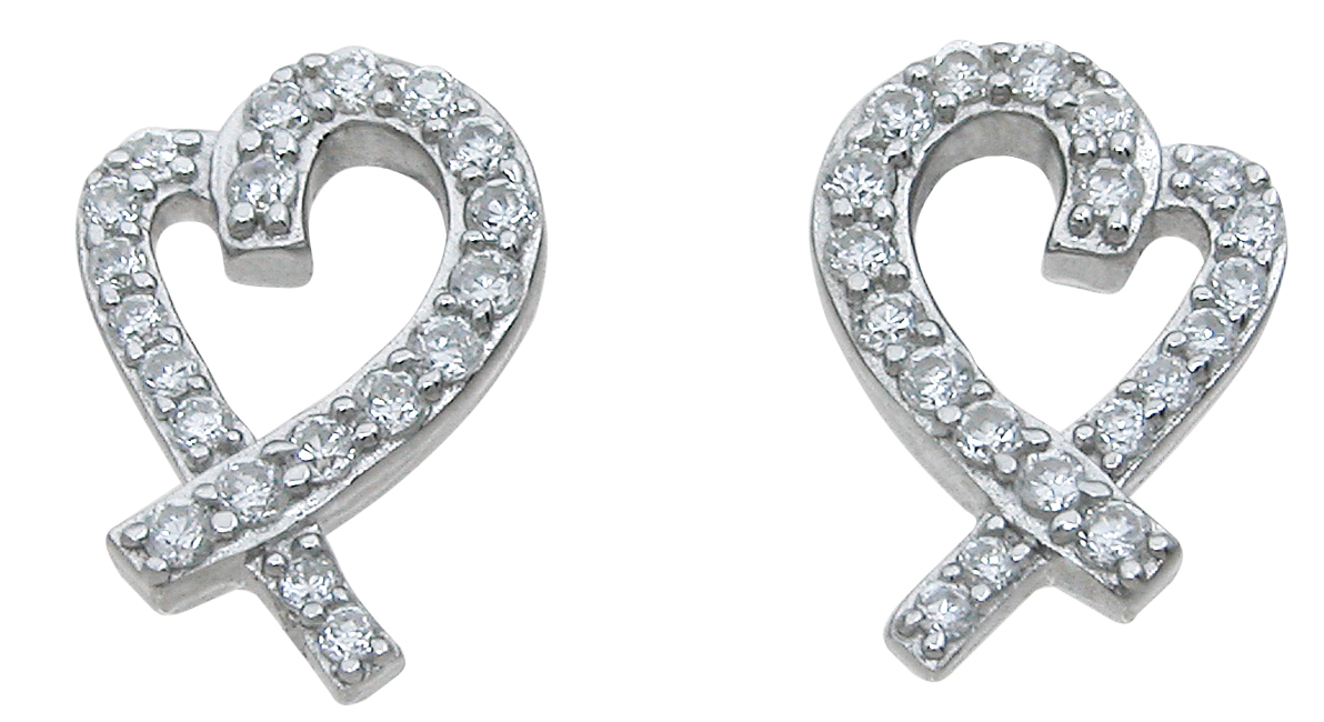Sterling Silver Heart Earrings