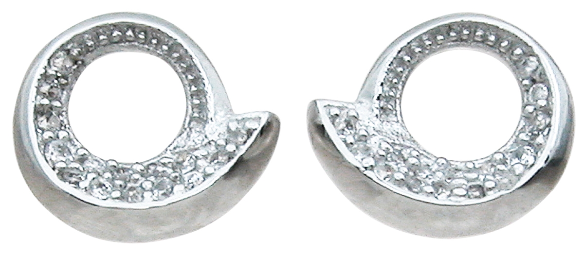 Picture of Sterling Couture e6978 9 mm Sterling Silver Fashion Earrings