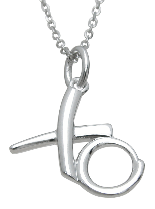 Sterling Silver XO Pendant