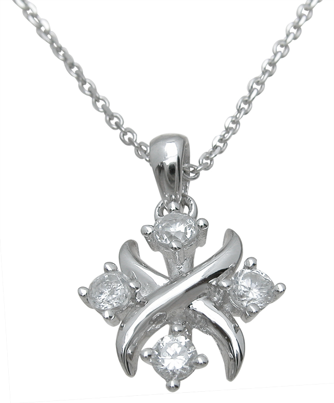 Sterling Silver XO Hugs & Kisses Pendant