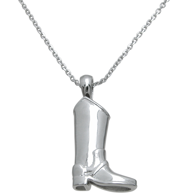 Sterling Silver Boot Pendant