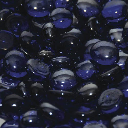 Picture of American Fireglass FB-ROYLST-10J 0.5 in. Fire Beads Gems&#44; Royal Blue Luster