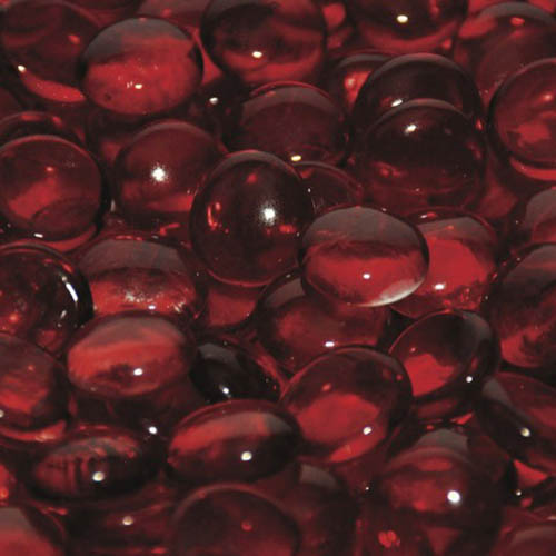 Picture of American Fireglass FB-SAN-10J 0.5 in. Fire Beads Gems&#44; Sangria