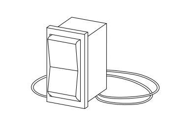 Wall Unit Mountable Rocker Switch Kit for Millivolt