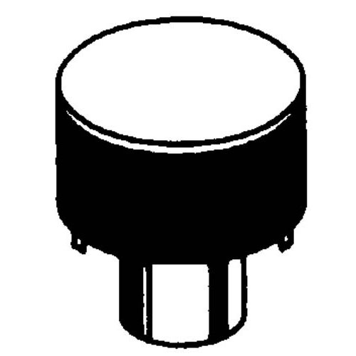8 in. Round Top Termination with Louvered Screen