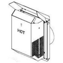 SFKIT24 24 in. Compact Square Termination Kit with Compressed Flex Vent