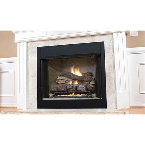 42 in Vent Free Firebox  Circulating  Clean Faced  White Stacked Brick Liner