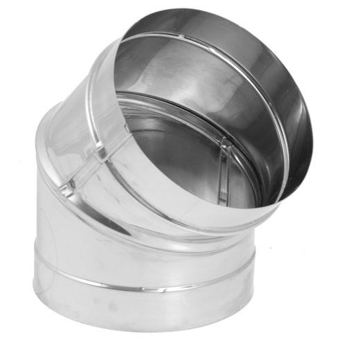 8DBK-E45SS 8 in. 45 Deg Black Elbow
