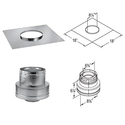 46DVA-KCT Masonry Chimney Conversion Kit with Flashing, 18 x 18 in.