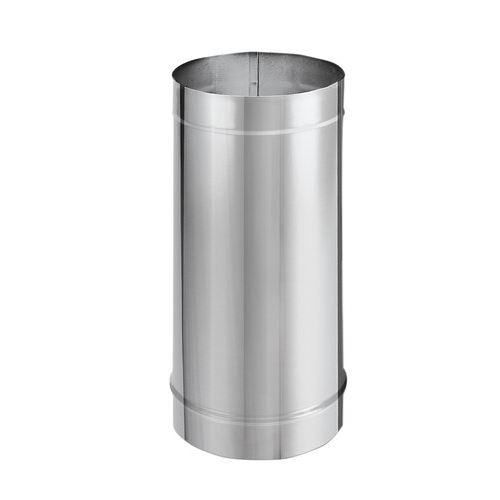 6DBK-48SS Stainless Steel Pipe, Black - 6 x 48 in.
