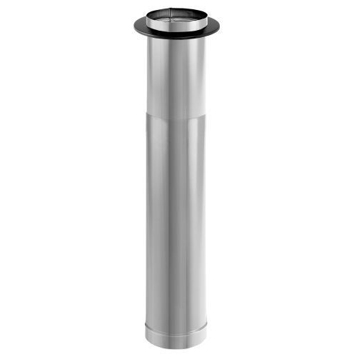 Picture of DuraVent 6DBK-TLSS 6 in. Black Telescoping 44-68 in. Stainless Steel Single Wall Pipe