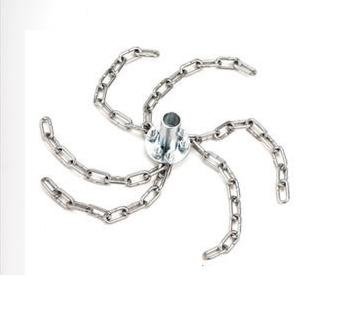 7245L 12 in. Chain Whip, Adaptor For Use & Steel Rods