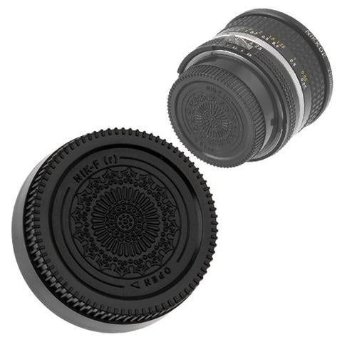 Picture of Fotodiox Cap-Rear-Nikon-Black Designer Rear Lens Cap for All Nikon & Nikkor F Camera