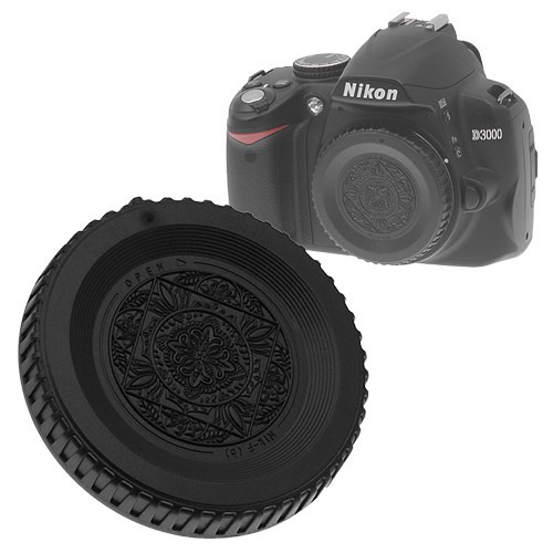 Picture of Fotodiox Cap-Body-Nikon-Black Designer Body Cap for All Nikon F SLR & DSLR Camera