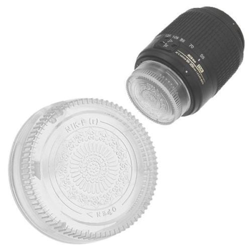 Picture of Fotodiox Cap-Rear-Nikon-Clear Designer Rear Lens Cap for All Nikon & Nikkor F Lenses, Clear