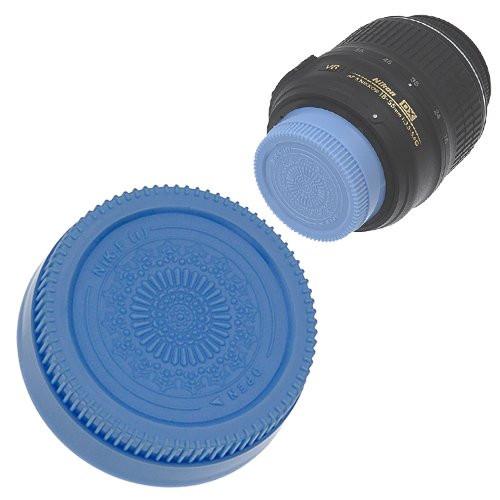 Picture of Fotodiox Cap-Rear-Nikon-Blue Designer Rear Lens Cap for All Nikon & Nikkor F Lenses, Blue