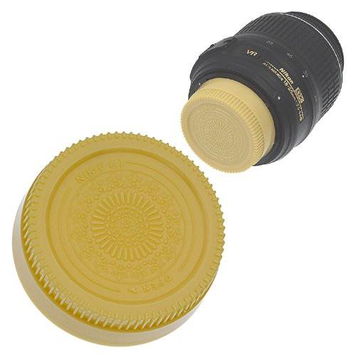 Cap-Rear-Nikon-Gold Designer Rear Lens Cap for All Nikon & Nikkor F Lenses, Gold -  Fotodiox