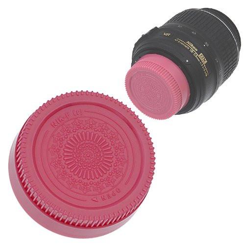 Picture of Fotodiox Cap-Rear-Nikon-Pink Designer Rear Lens Cap for All Nikon & Nikkor F Lenses, Pink