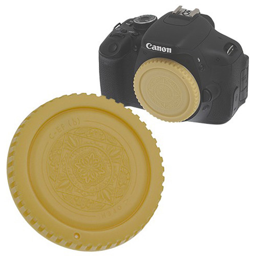 Picture of Fotodiox Cap-Body-EOS-Gold Designer Body Cap for All Canon EOS EF & EFS Camera, Gold
