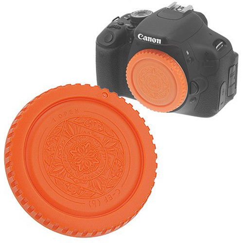 Picture of Fotodiox Cap-Body-EOS-Orange Designer Body Cap for All Canon EOS EF & EFS Camera, Orange