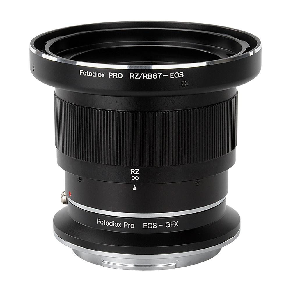RBRZ-EOS-GFX-Pro Pro Lens Mount Double Adapter for Mamiya RB67 & RZ67 Mount & Canon EOS D & SLR Lenses to Fujifilm G-Mount GFX