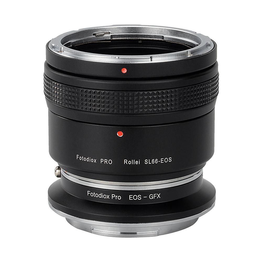 SL66-EOS-GFX-Pro Pro Lens Mount Double Adapter for Rolleiflex SL66 Series & Canon EOS D & SLR Lenses to Fujifilm Fuji G-Mount GFX