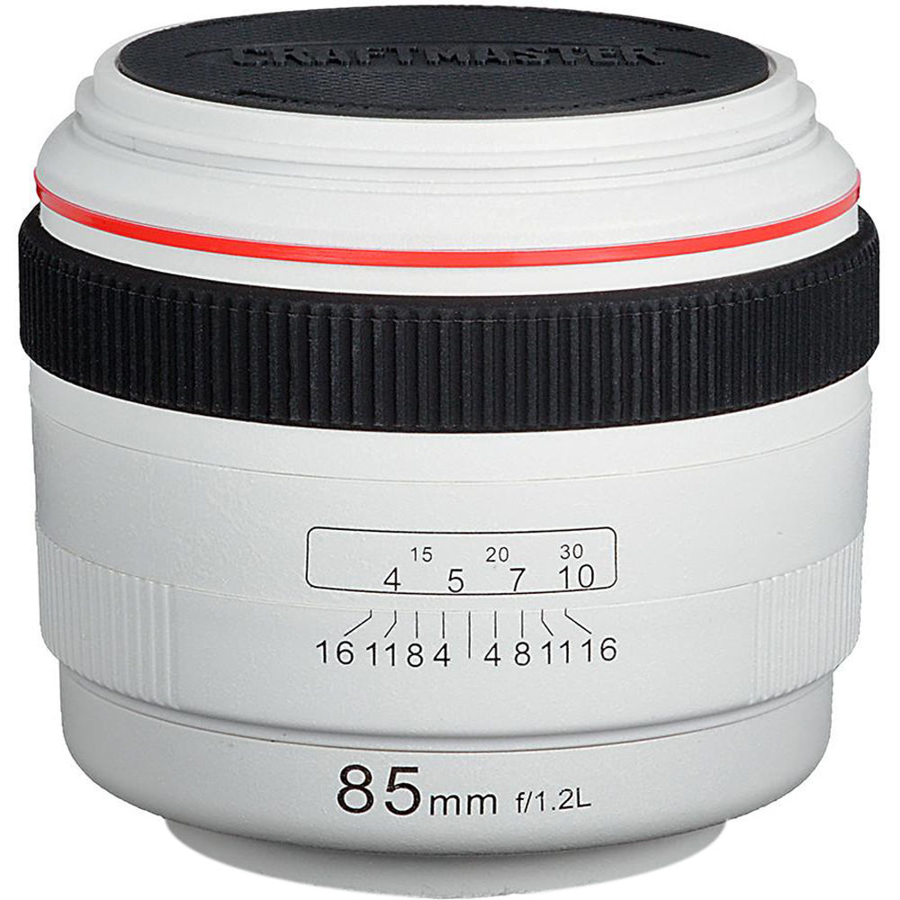 Picture of Fotodiox Lenz-Coaster-WhtBlk Craft Master Lenzcoaster Camera Lens Replica Coaster&#44; White & Black