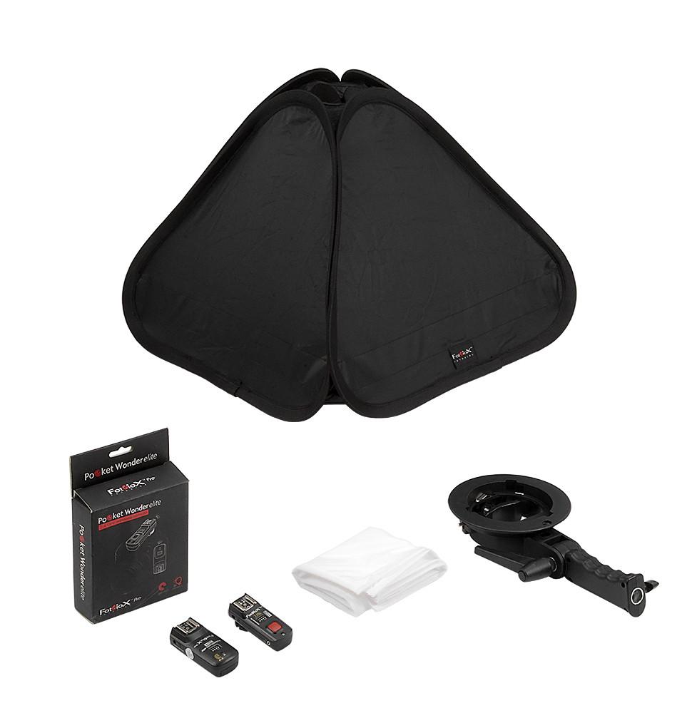 Picture of Fotodiox SBX-Foldable-FlshBrckt-20in-2xCanon 20 in. Foldable Softbox 2X Flash Kit with Remote Radio Trigger for Canon