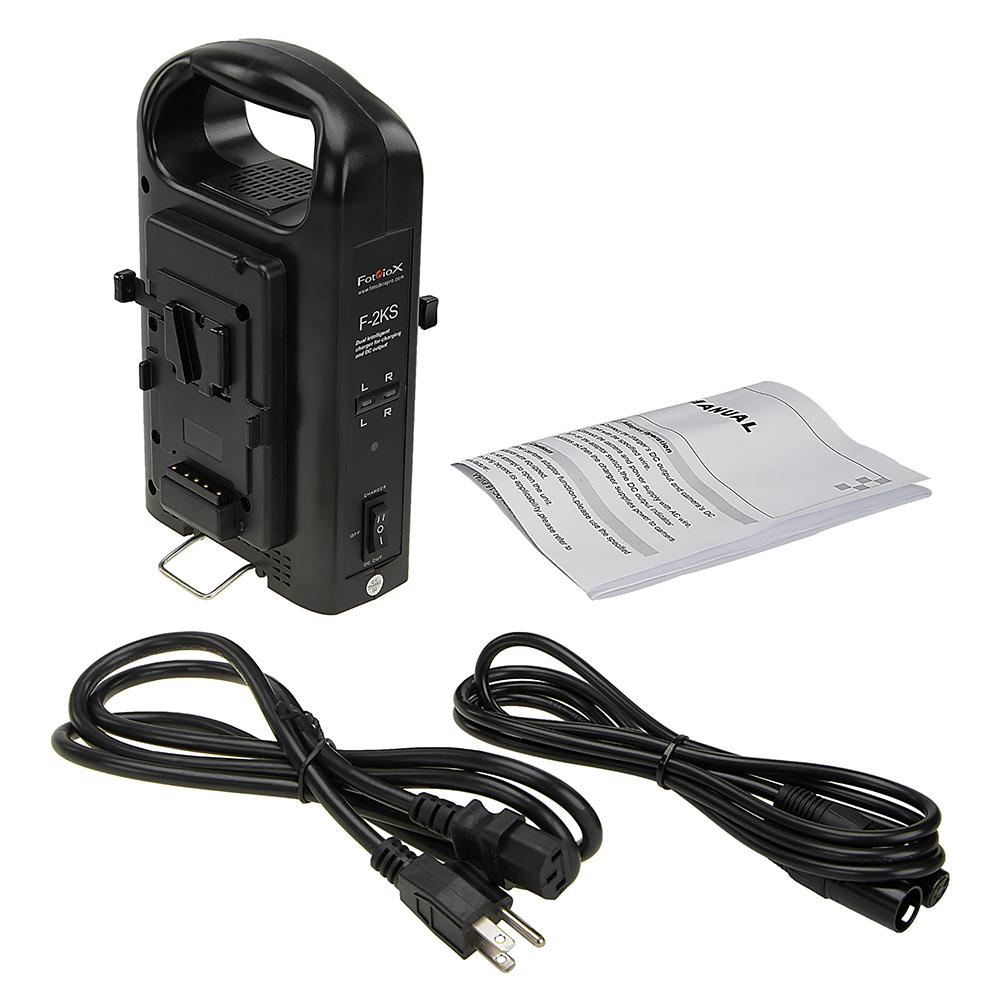 Picture of Fotodiox VMount-Chrgr-Stand-Only 14.8V Dual Position Battery Charger for Two Li-Ion V-Mount Batteries