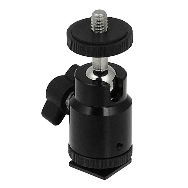 0.25 x 20 in. Camera Accessory Mount Shoe with Mini Ball Head, Set of 5