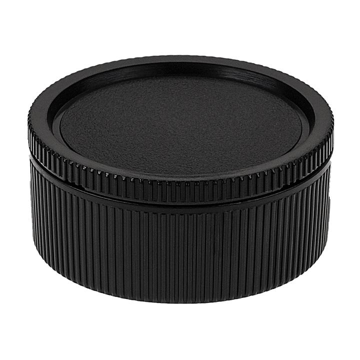 Picture of Fotodiox Cap-Set-LM-BLK Camera Body & Rear Lens Cap Set for Rangefinder Cameras & Lens&#44; Black