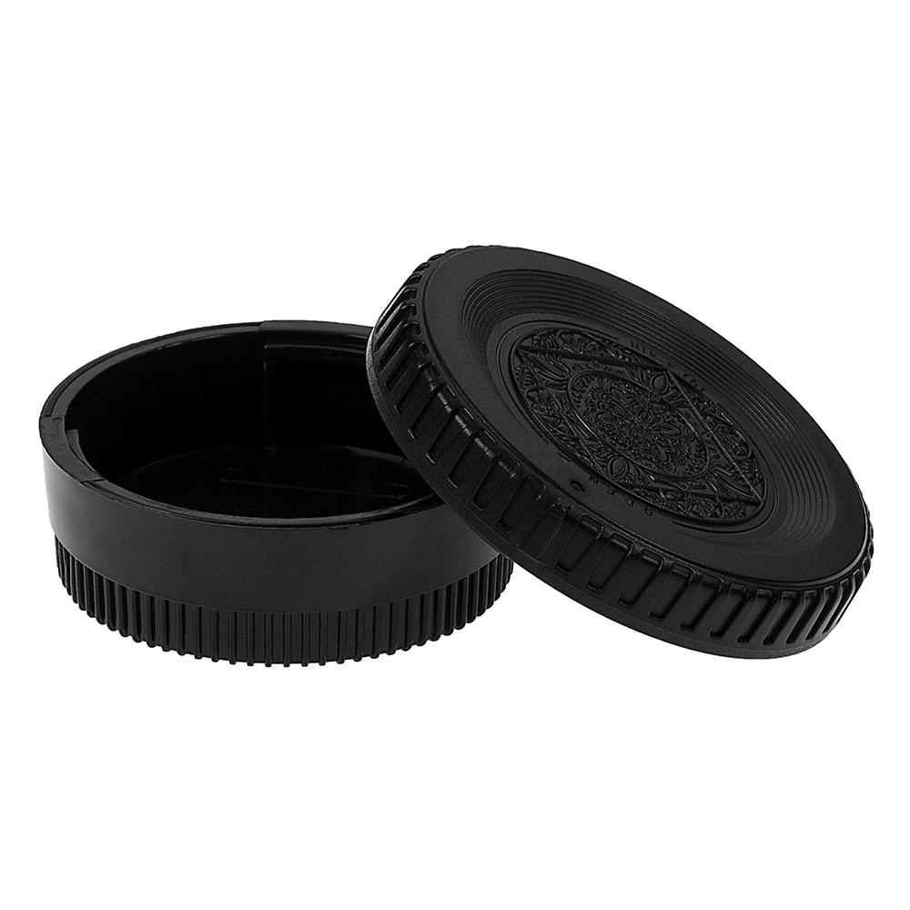 Picture of Fotodiox Cap-Set-NKF-BLK Designer Camera Body & Rear Lens Cap for Nikon & Nikkor F Cameras & Lenses&#44; Black