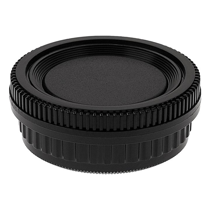 Picture of Fotodiox Cap-Set-PK-BLK Camera Body & Rear Lens Cap Set for Pentax Camera & Lens